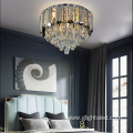 Luxury white K9 crystal led chandelier pendant light